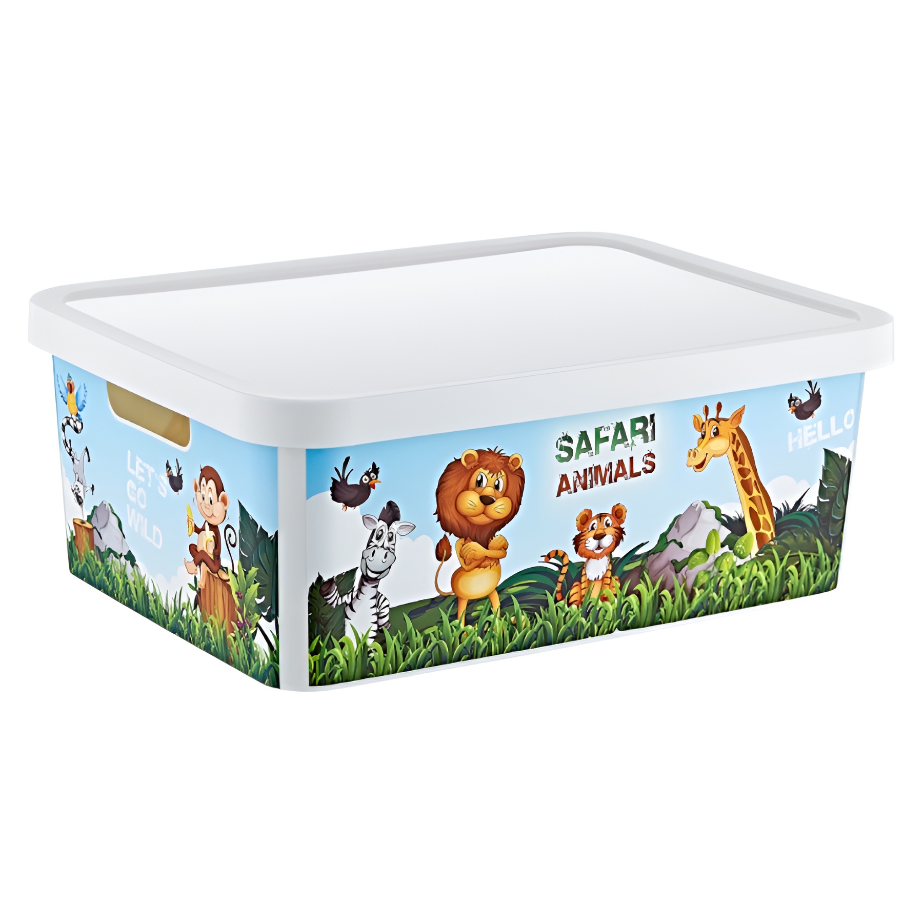 Контейнер для зберігання з кришкою Smartware 4,5 л Animals TRN-237-11 фото