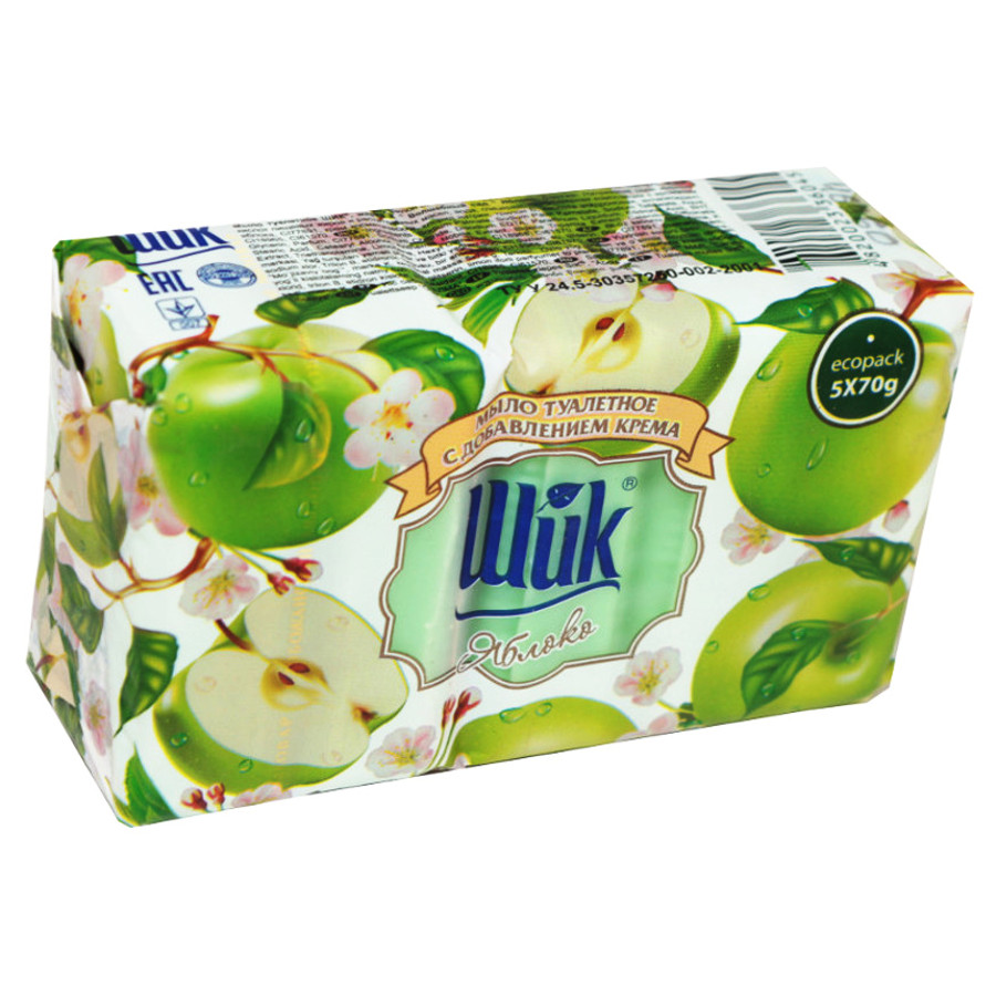 Мило тверде Shik 5*70 г Яблуко фото