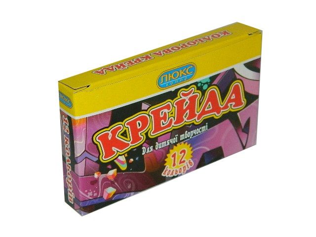 Крейда Люкс Колор 12 кольорів мініатюра