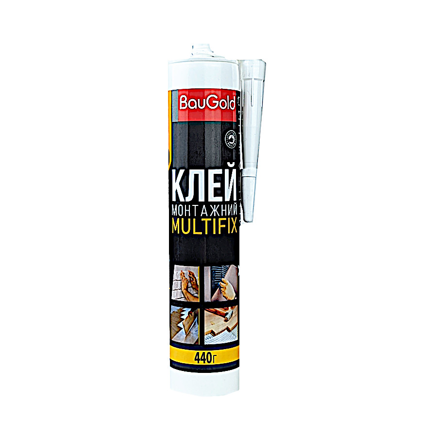 Клей монтажний BauGold Multifix 280 мл/440 г мініатюра