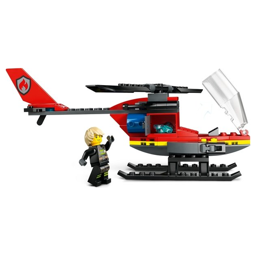 Конструктор LEGO City 85 елементів Пожежний рятувальний гелікоптер фото