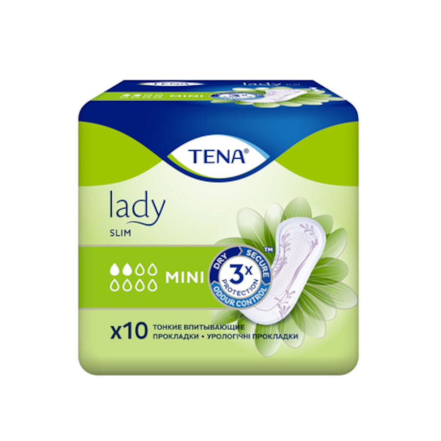 Прокладки урологічні Tena 10 шт. Lady Slim Mini фото