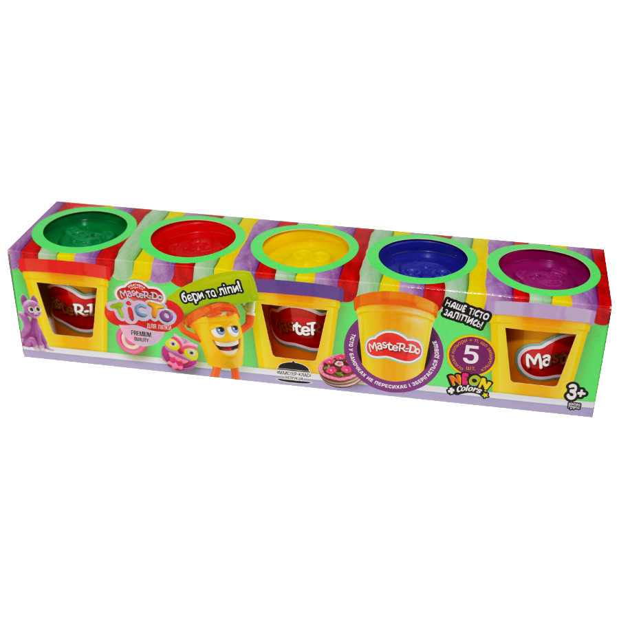 Тісто для ліплення Danko toys Master Do 5 кольорів фото