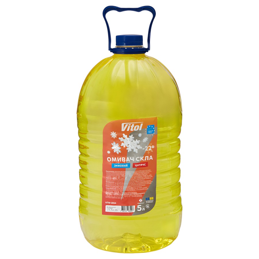 Омивач скла Vitol -22°C 5 л Цитрус фото