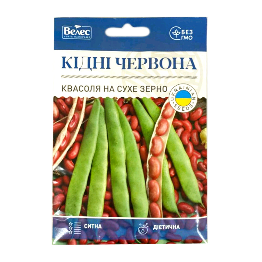 Насіння Велес Квасоля на сухе зерно 20 г Максі Кідні червона фото