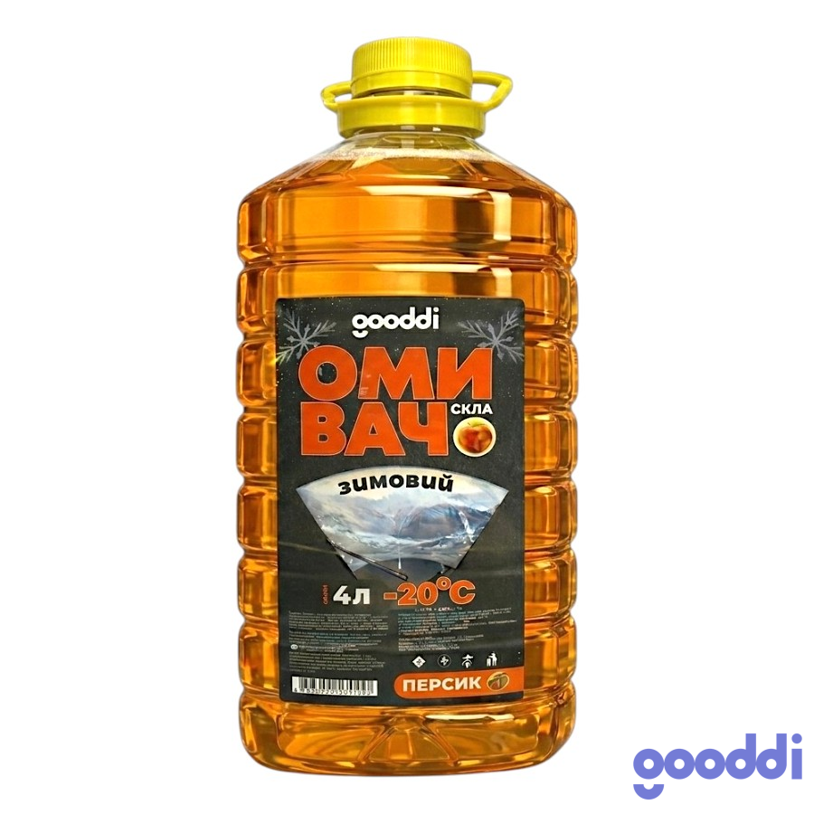 Омивач скла Gooddi -20°С 4 л Персик мініатюра
