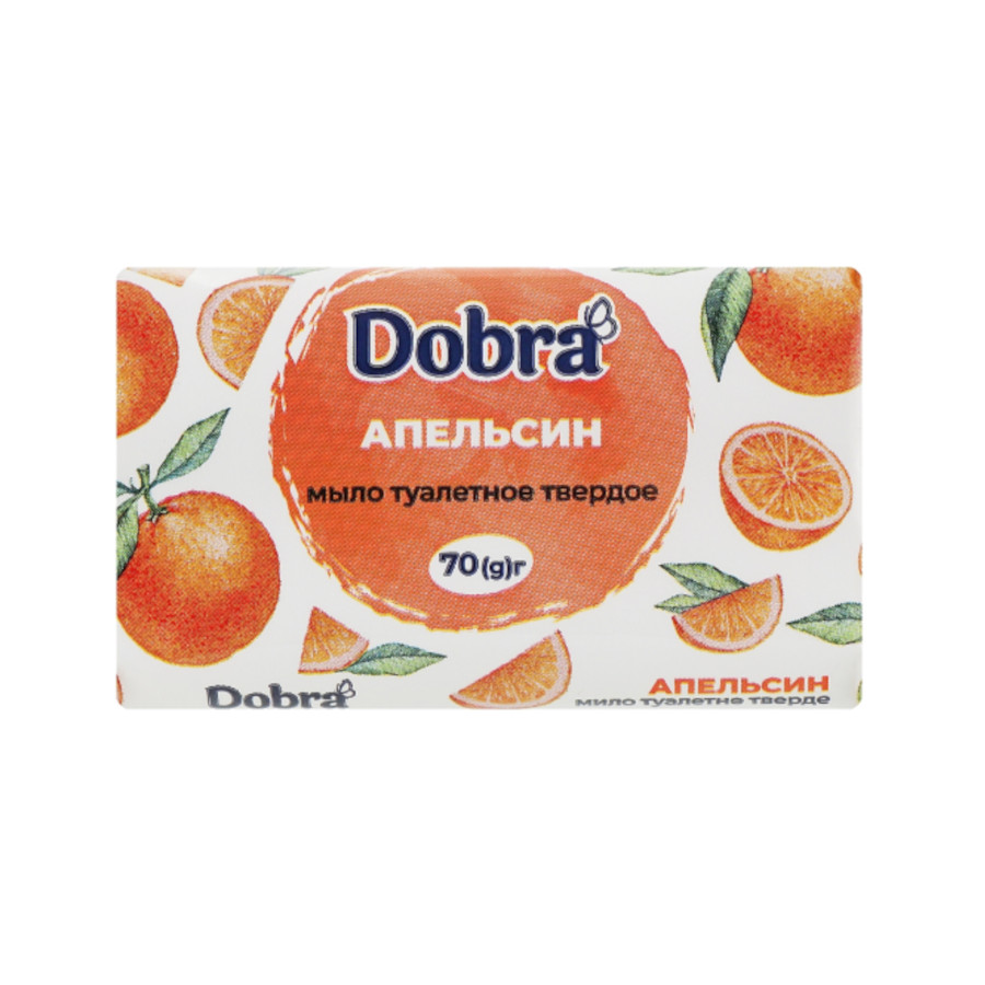 Мило тверде Dobra 70 г Апельсин фото
