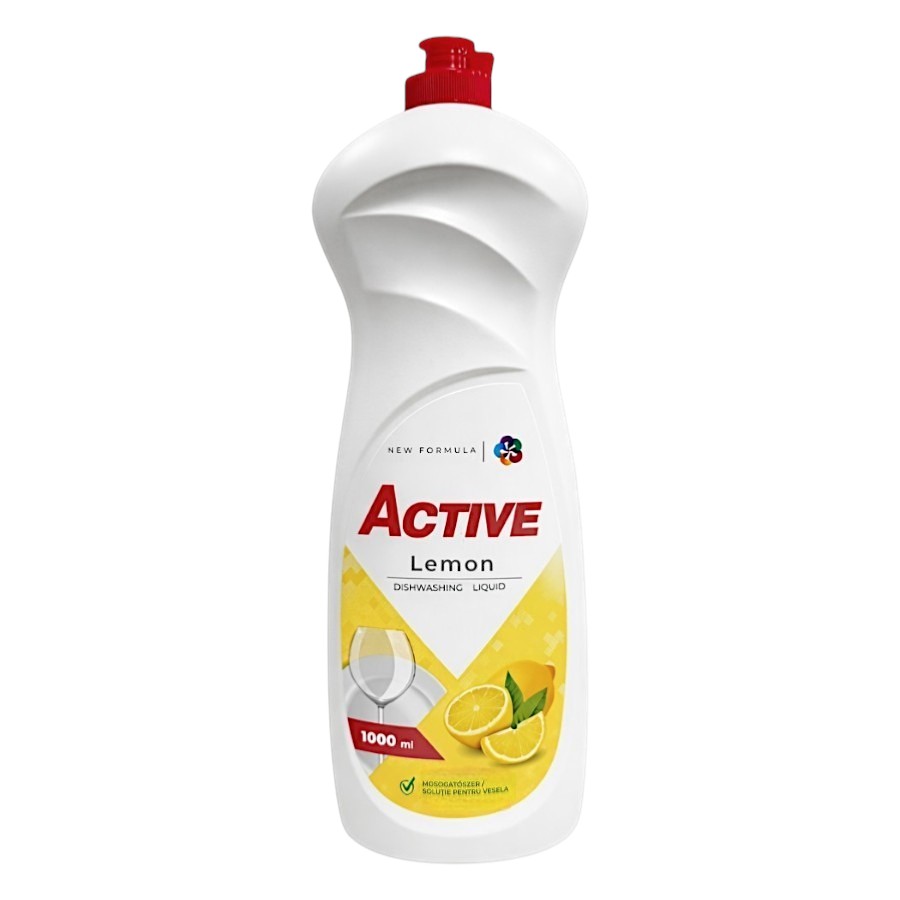 Засіб для миття посуду Active 1 л Лимон фото