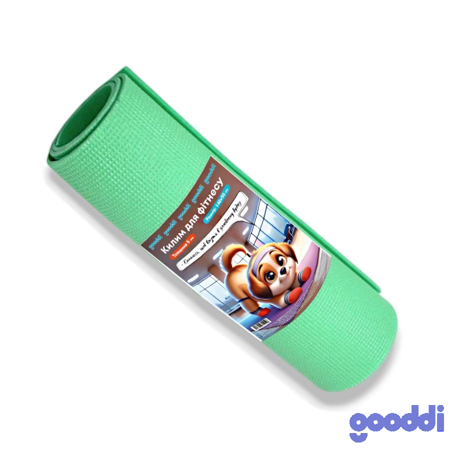 Килим для фітнесу Gooddi 140*50 см 5 мм мікс фото