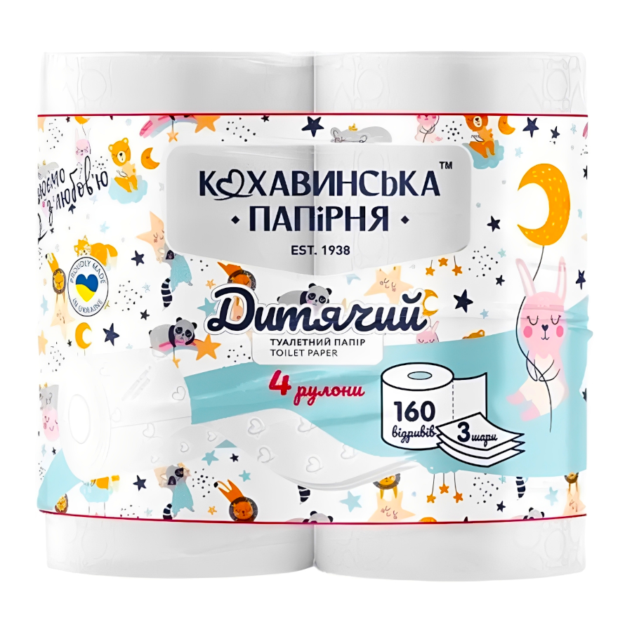 Папір туалетний Кохавинка 3-шаровий 4 рулони Premium aroma plus фото
