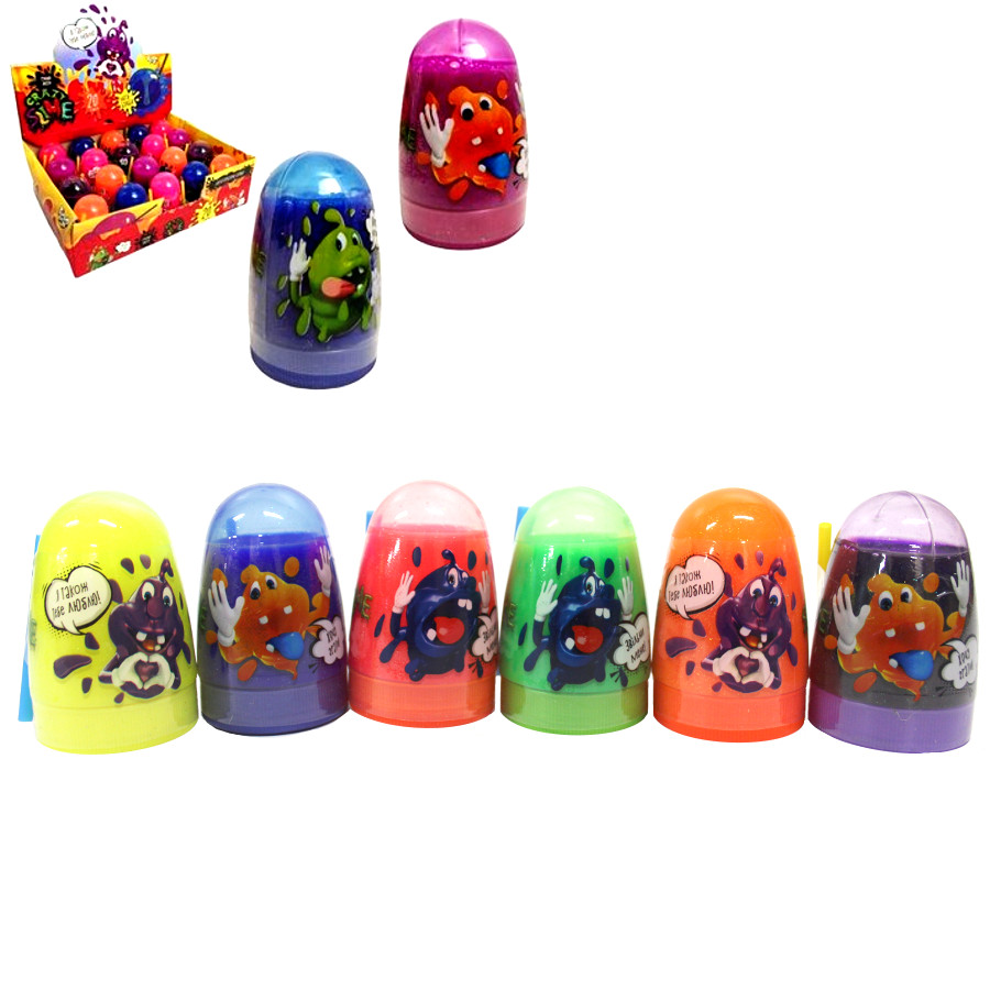 В'язка маса Danko toys Grazy Slime колба укр фото