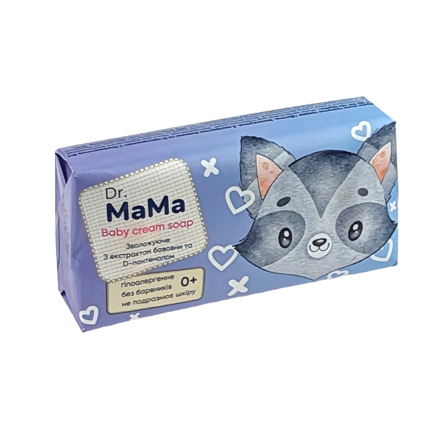 Крем-мило тверде дитяче Dr.MaMa 90 г Зволожуюче фото