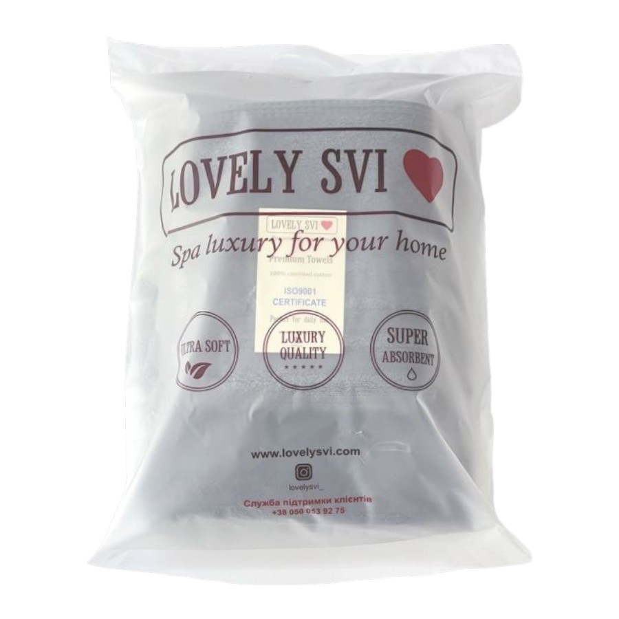Рушник жакардовий Lovely Svi 2 шт. 70*140 см 50*90 см сірий Oxford Stripe мініатюра