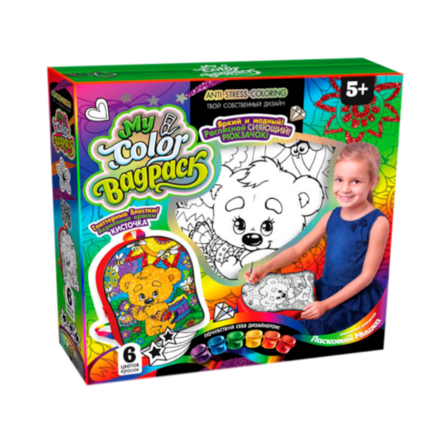 Набір для творчості Danko toys My Color Bag Pack Ласкавий ведмедик фото