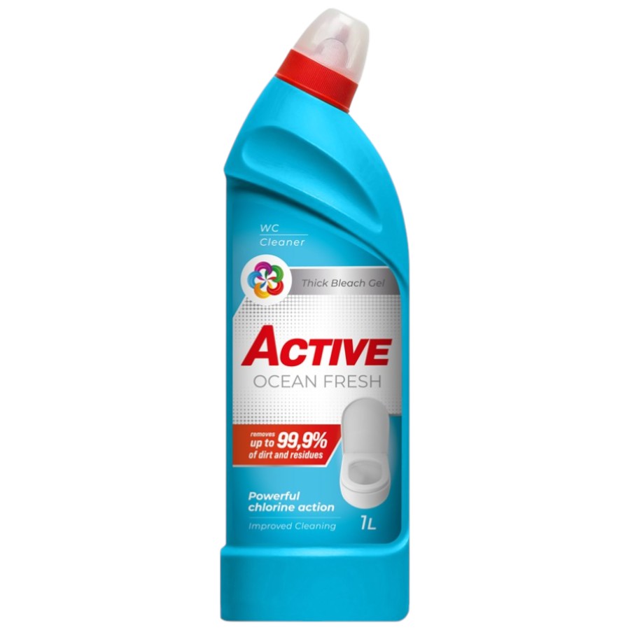 Засіб для чищення унітазів Active 1 л Ocean Fresh фото