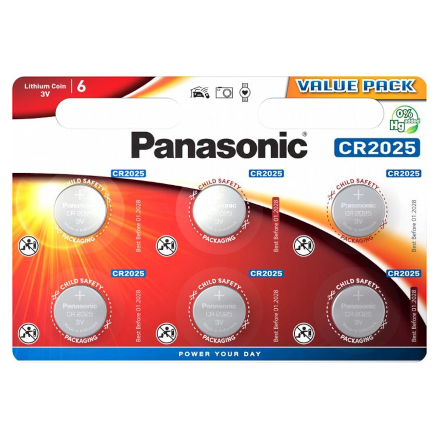 Батарейка Panasonic CR2025 Lithium фото