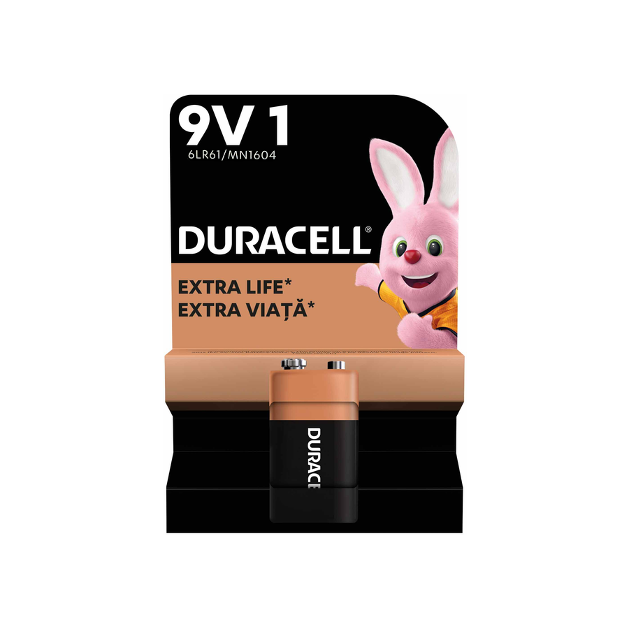 Батарейка Duracell 9V KPN мініатюра