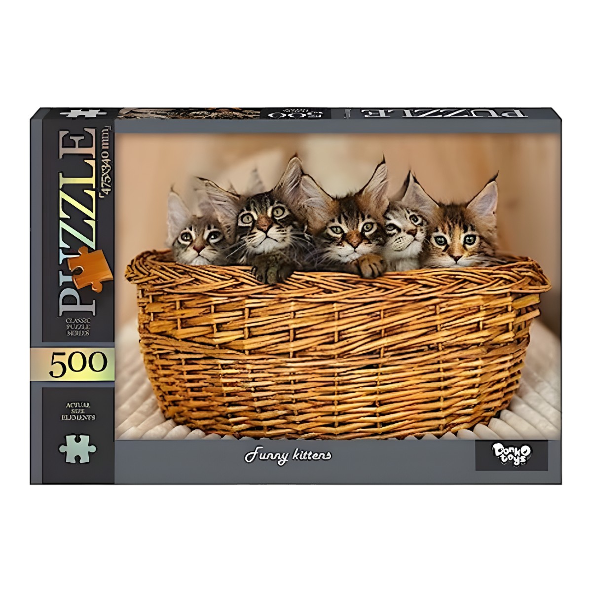 Пазли Danko toys 500 елементів №9 Funny kittens фото
