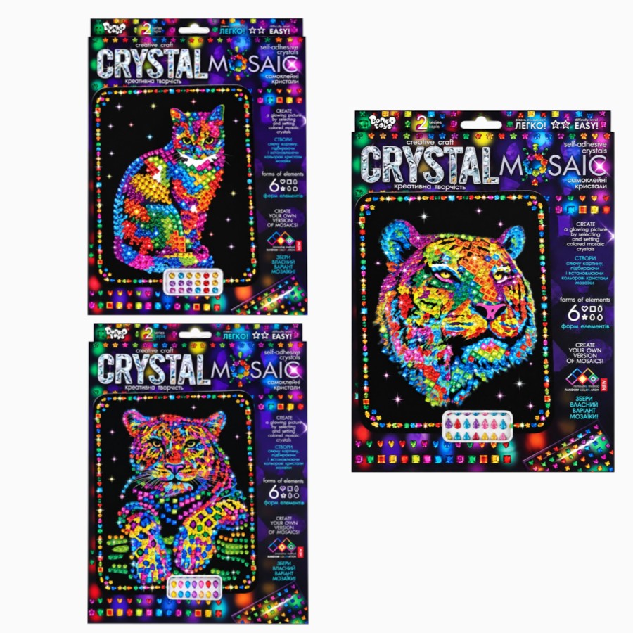 Набір для творчості Danko toys Crystal Mosaic мікс мініатюра