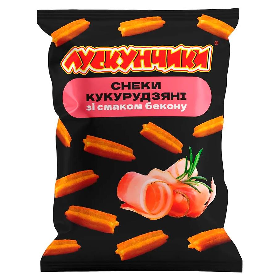 Снеки Лускунчики 130 г Бекон фото