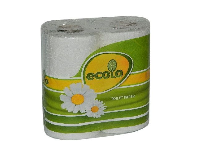 Папір туалетний Ruta 2-шаровий 4 рулони Ecolo мініатюра