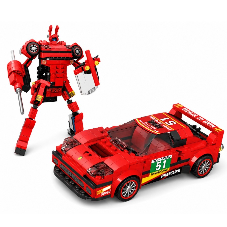 Конструктор Машинка-трансформер Ferrari 329 елементів 123-721 фото