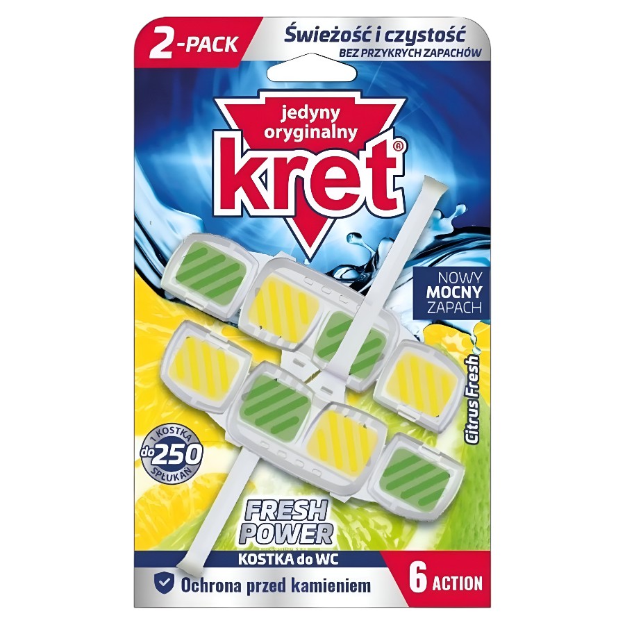 Туалетний блок Kret 2 шт. 40 г Citrus Fresh фото