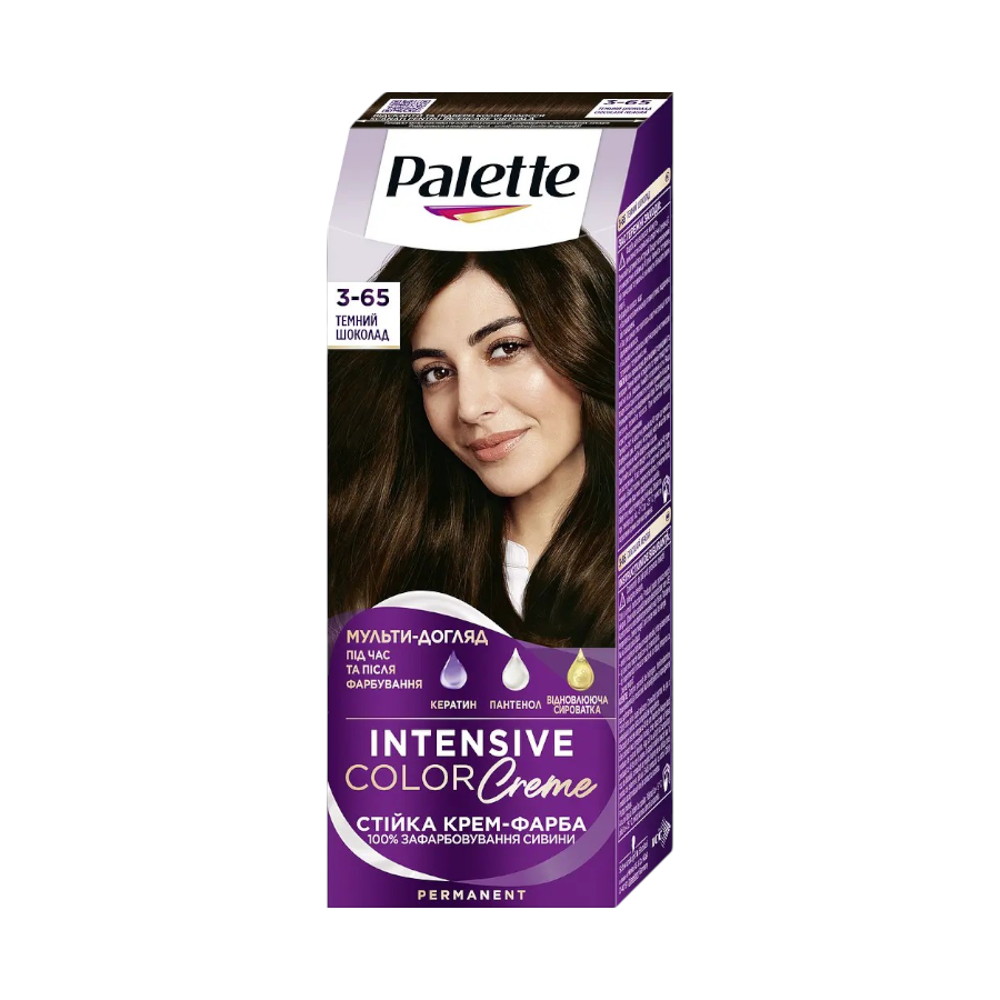 Крем-фарба для волосся Palette 3-65 Темний шоколад фото