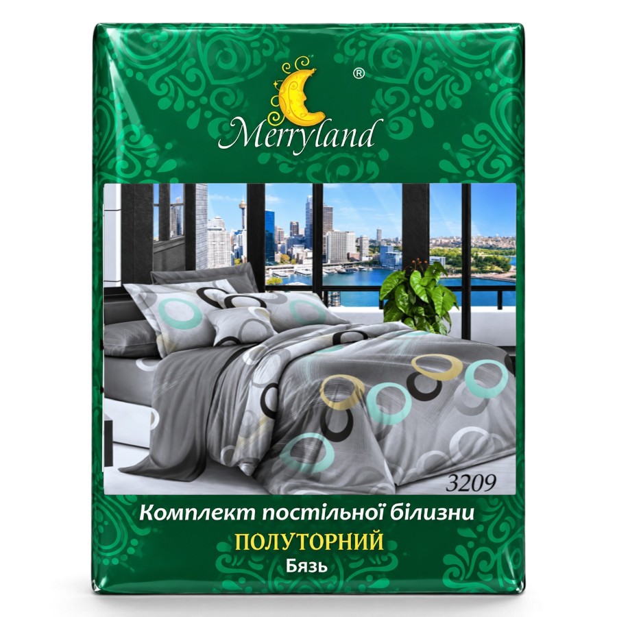 Комплект постільної білизни Merryland 1,5-ка 3209 мініатюра
