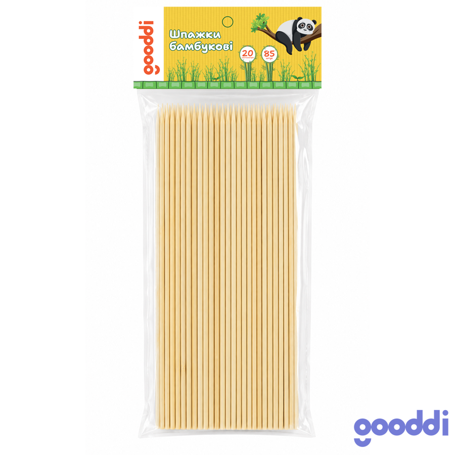 Шпажки бамбукові Gooddi 20 см 85 шт. 26TD0114051 мініатюра