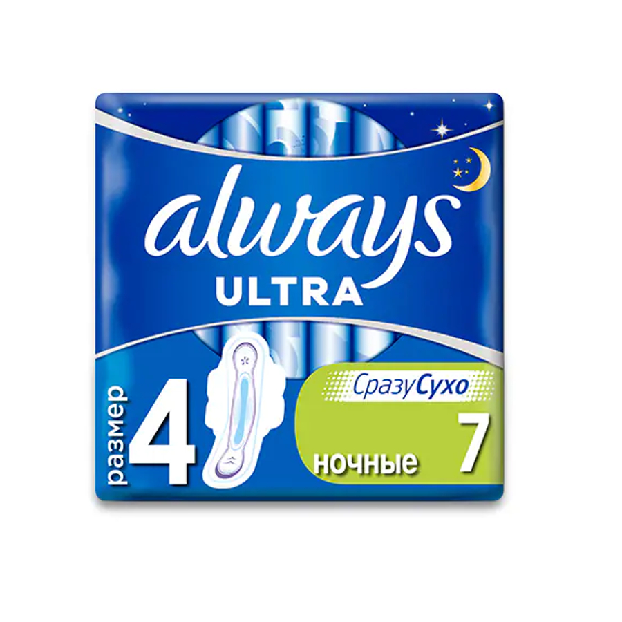 Прокладки гігієнічні Always 7 шт. Ultra Nignt фото