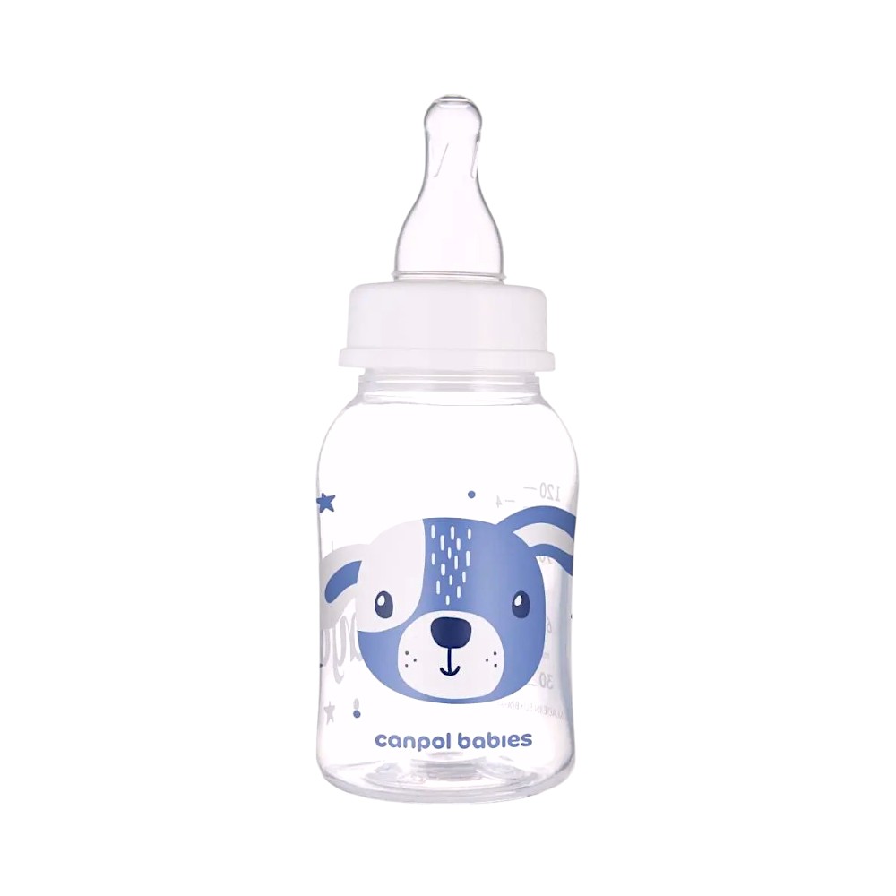 Пляшечка дитяча Canpol babies 120 мл Cute Animals 11/851_blu мініатюра