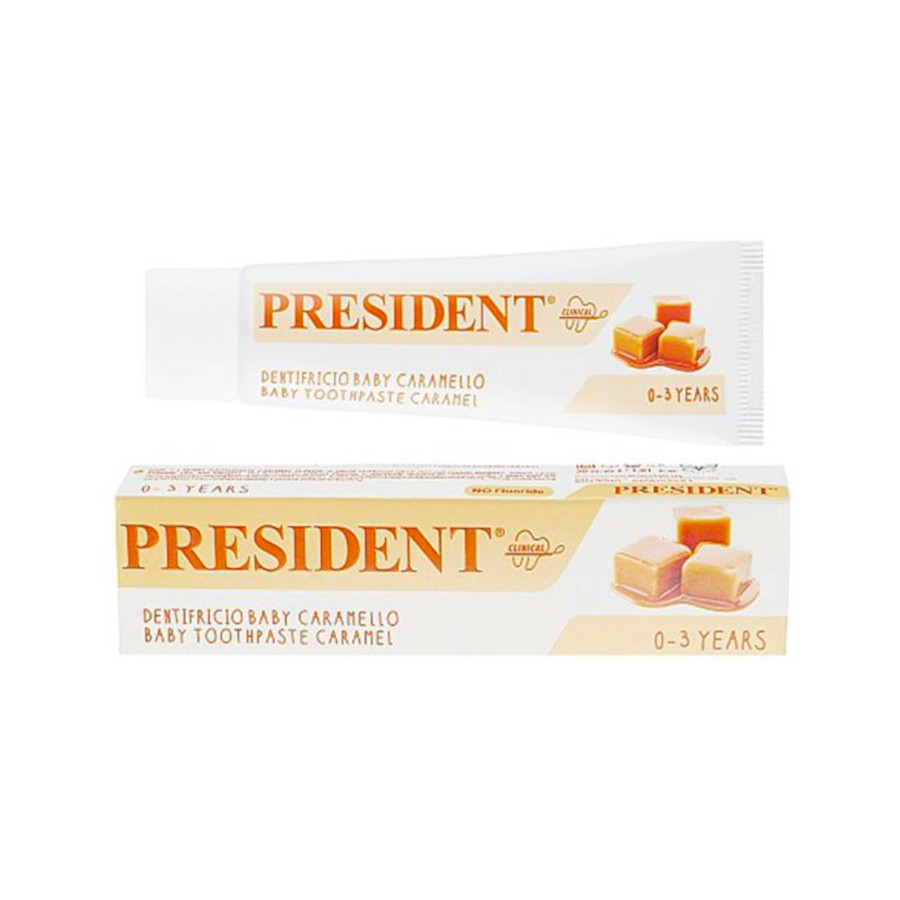 Зубна паста дитяча President 30 мл Baby Caramel фото