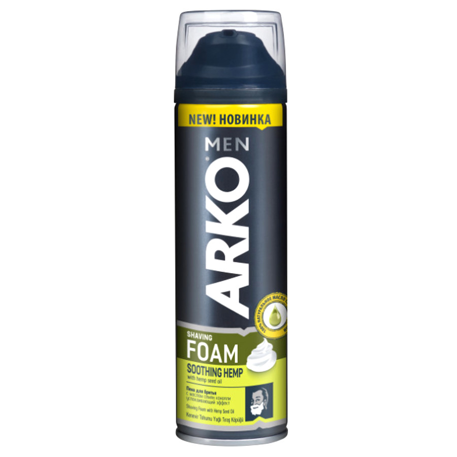 Піна для гоління Arko Men 200 мл Soothing Hemp фото