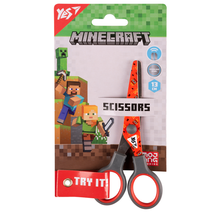 Ножиці дитячі Yes 13 см Minecraft фото