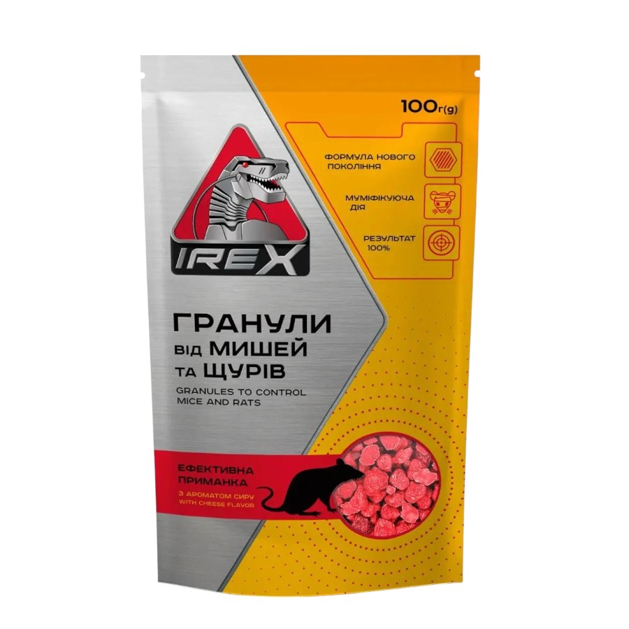 Засіб від гризунів Irex 100 г гранули фото