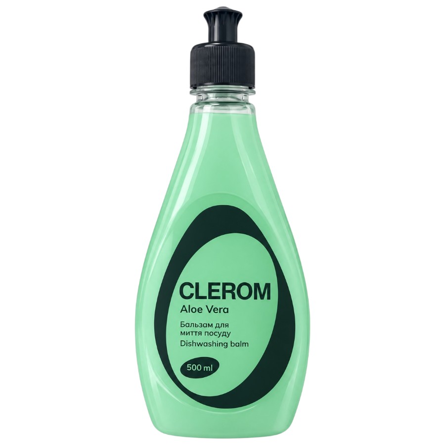 Бальзам для миття посуду Clerom 500 мл Aloe vera мініатюра