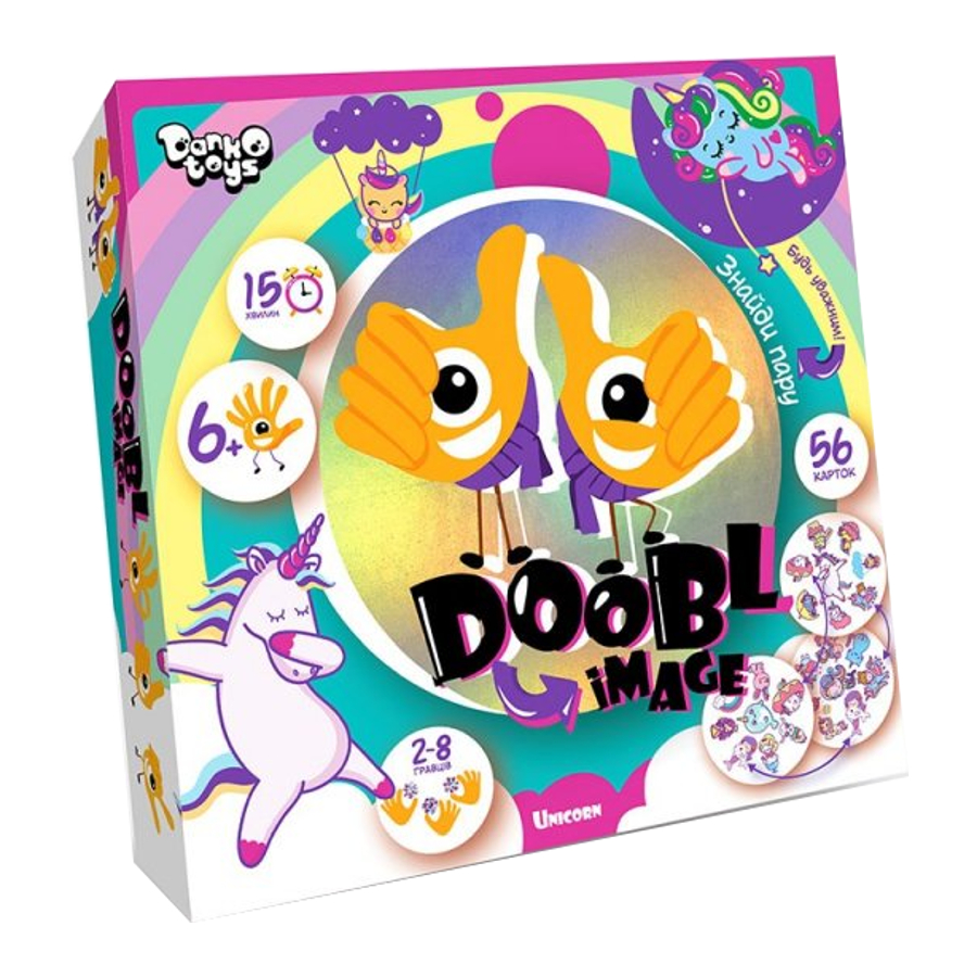 Гра настільна Danko toys Doobl Image Unicorn мініатюра