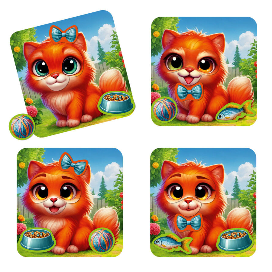 Гра магнітна Vladi Toys Емоції кошеняти мініатюра