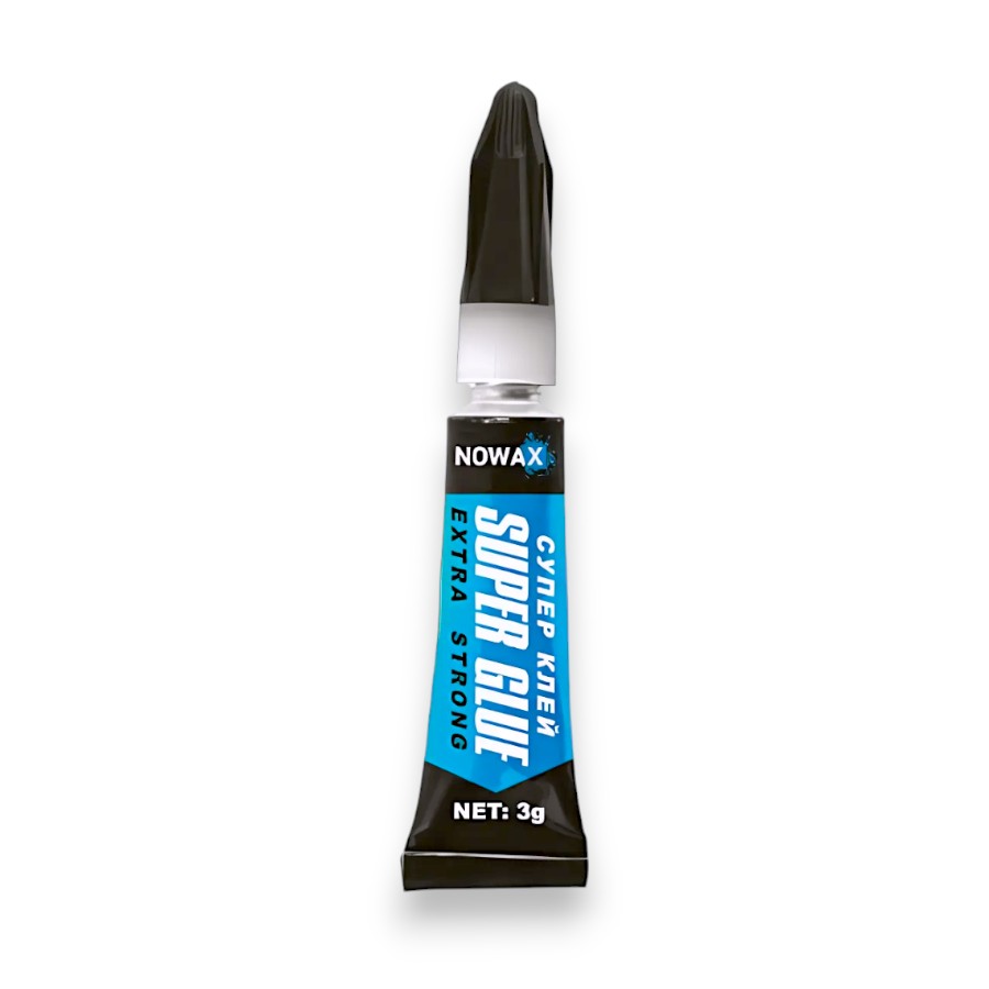 Суперклей Nowax 100%СА 3 г Extra Strong фото