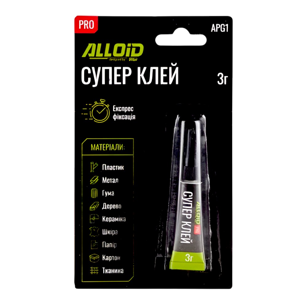 Суперклей Alloid 3 г APG1 Pro фото