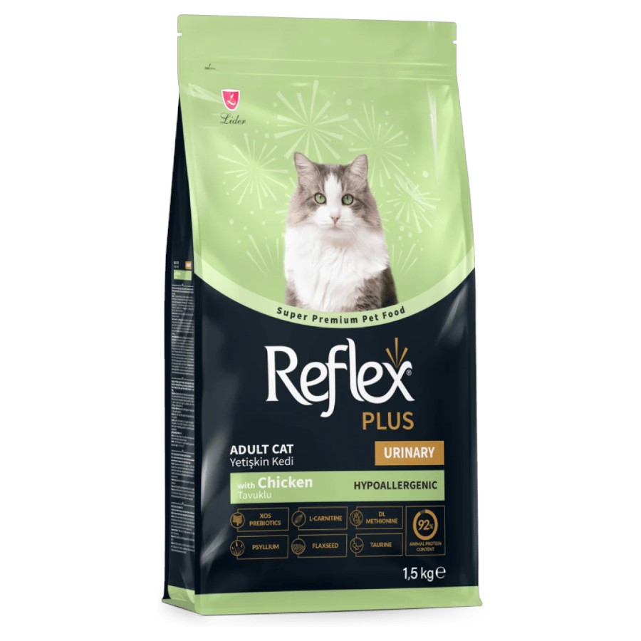 Корм для котів Reflex Plus 1,5 кг Super Premium Urinary з куркою фото