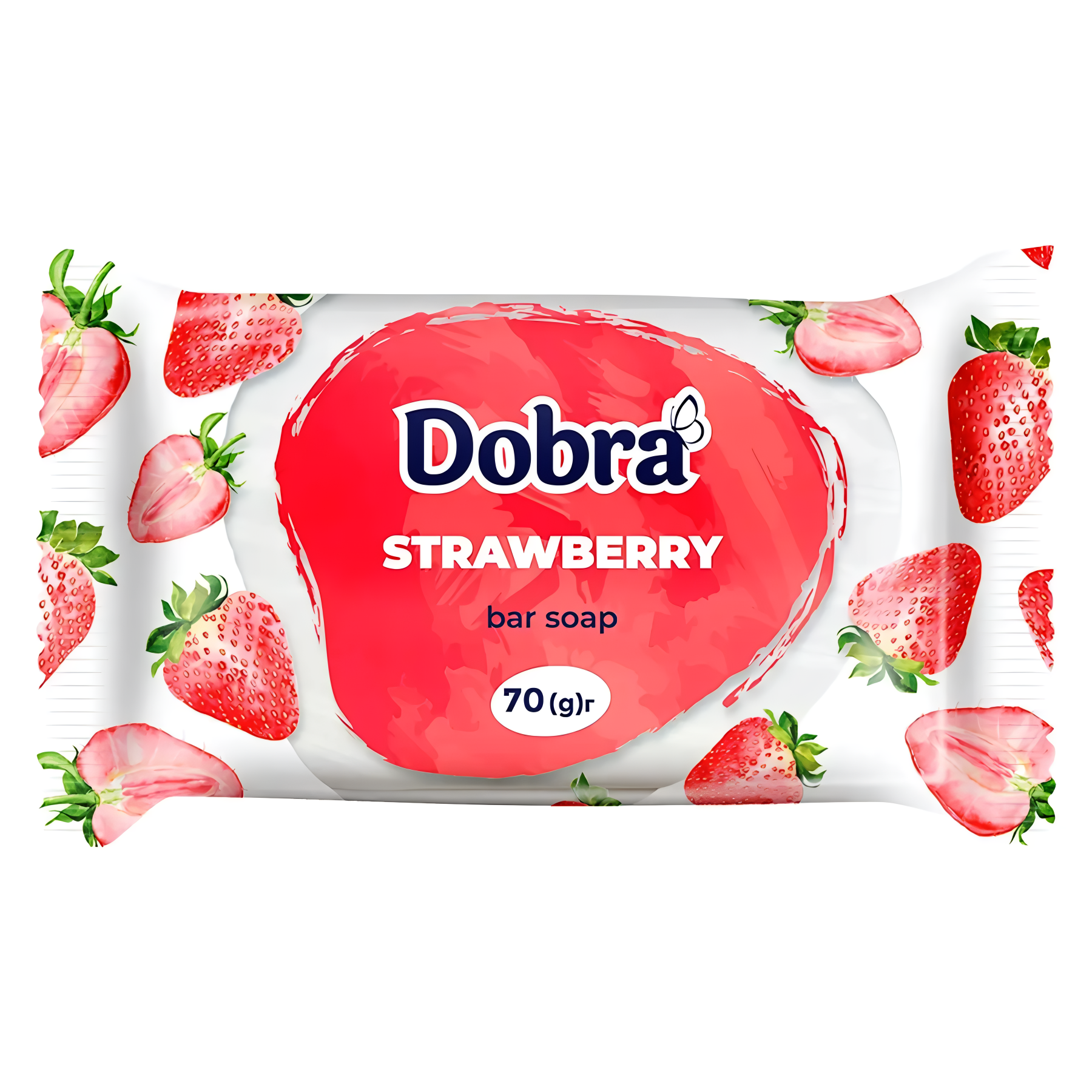 Мило тверде Dobra 70 г Полуниця фото