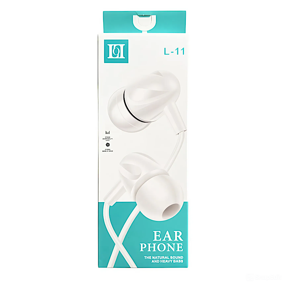 Навушники Yesplus Jack 3,5 1,2 м YP L-11 White фото