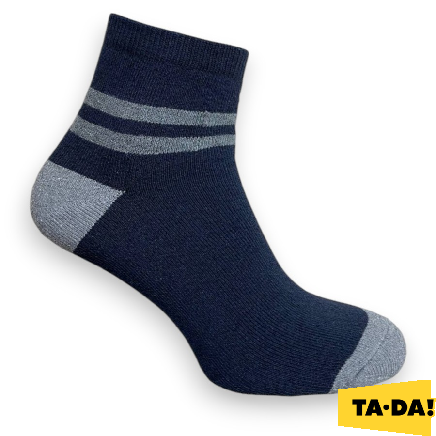 Шкарпетки підліткові TA-DA! темно-сині 20-22 класичні махрові фото