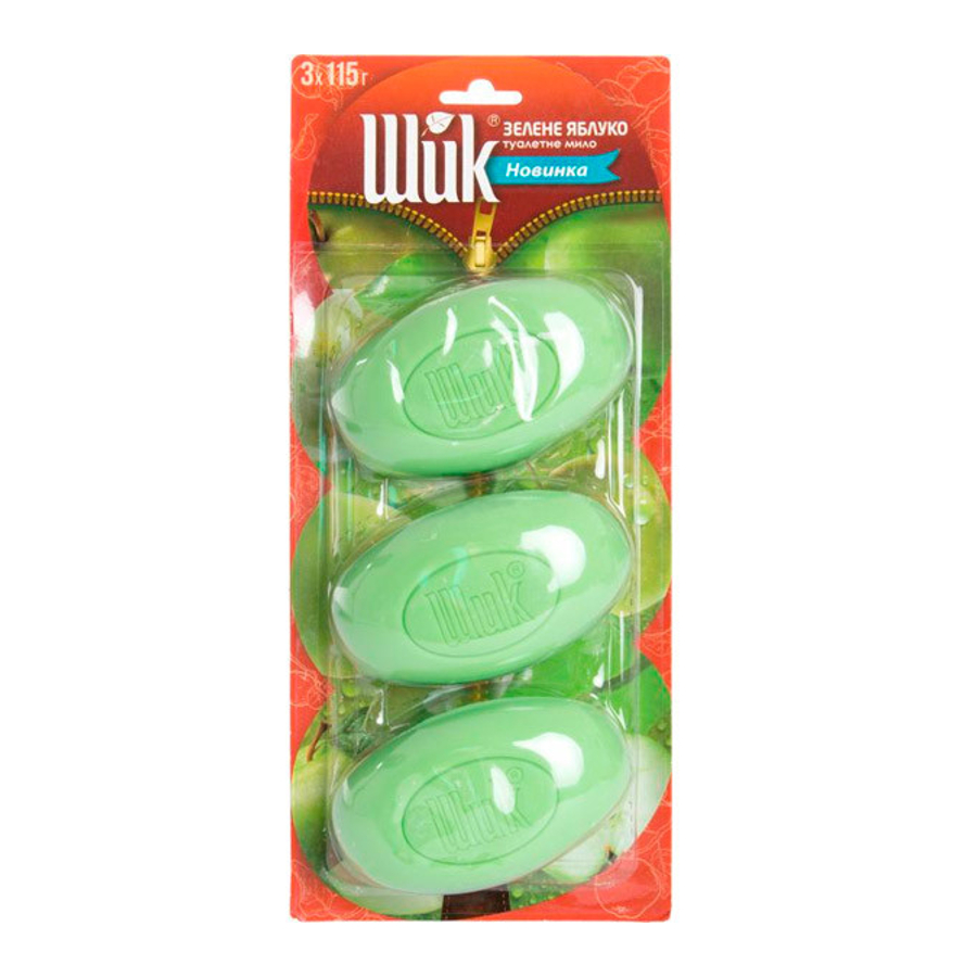 Мило тверде Shik 3*110 г Яблуко фото