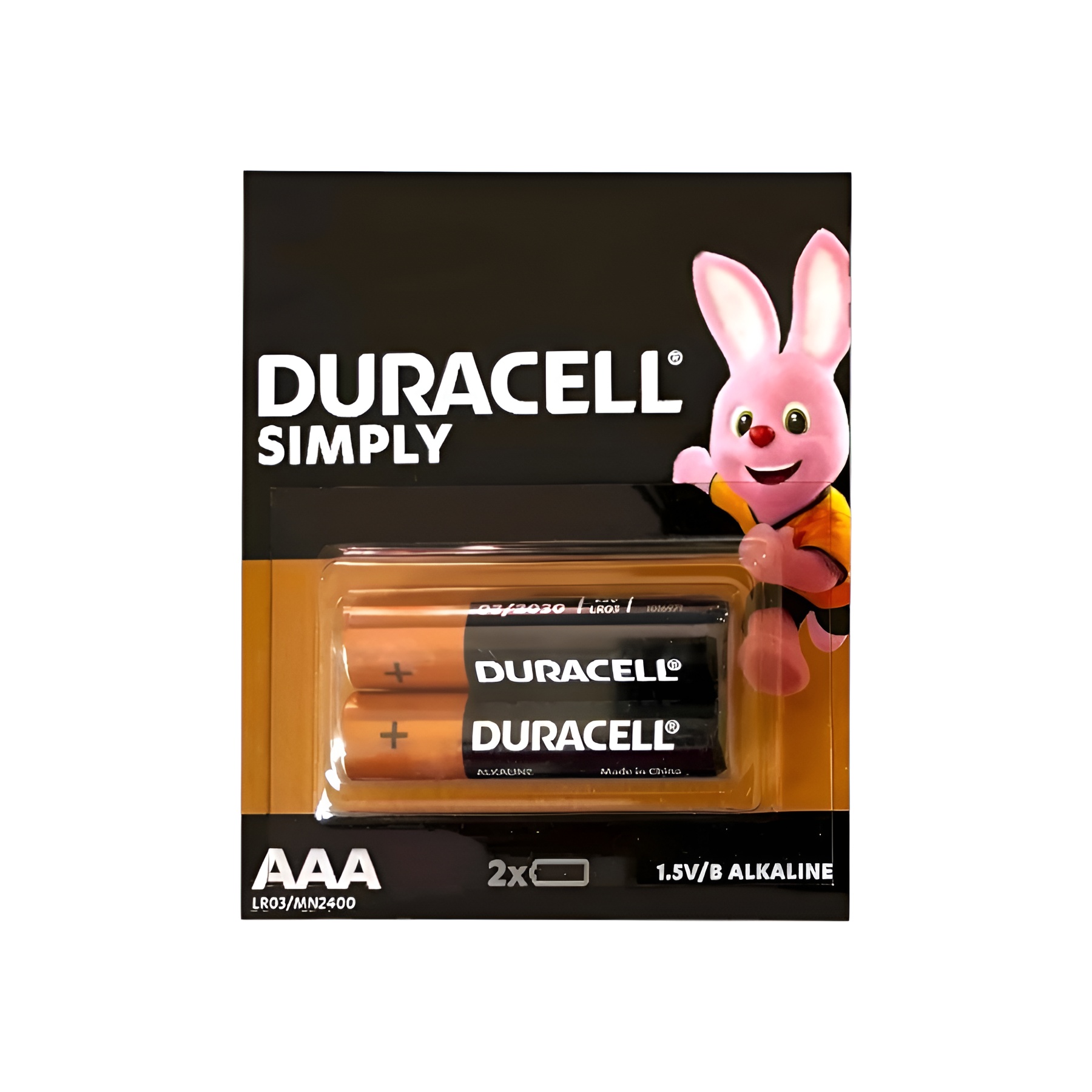 Батарейка Duracell AAA (LR03) 2 шт. Simply фото