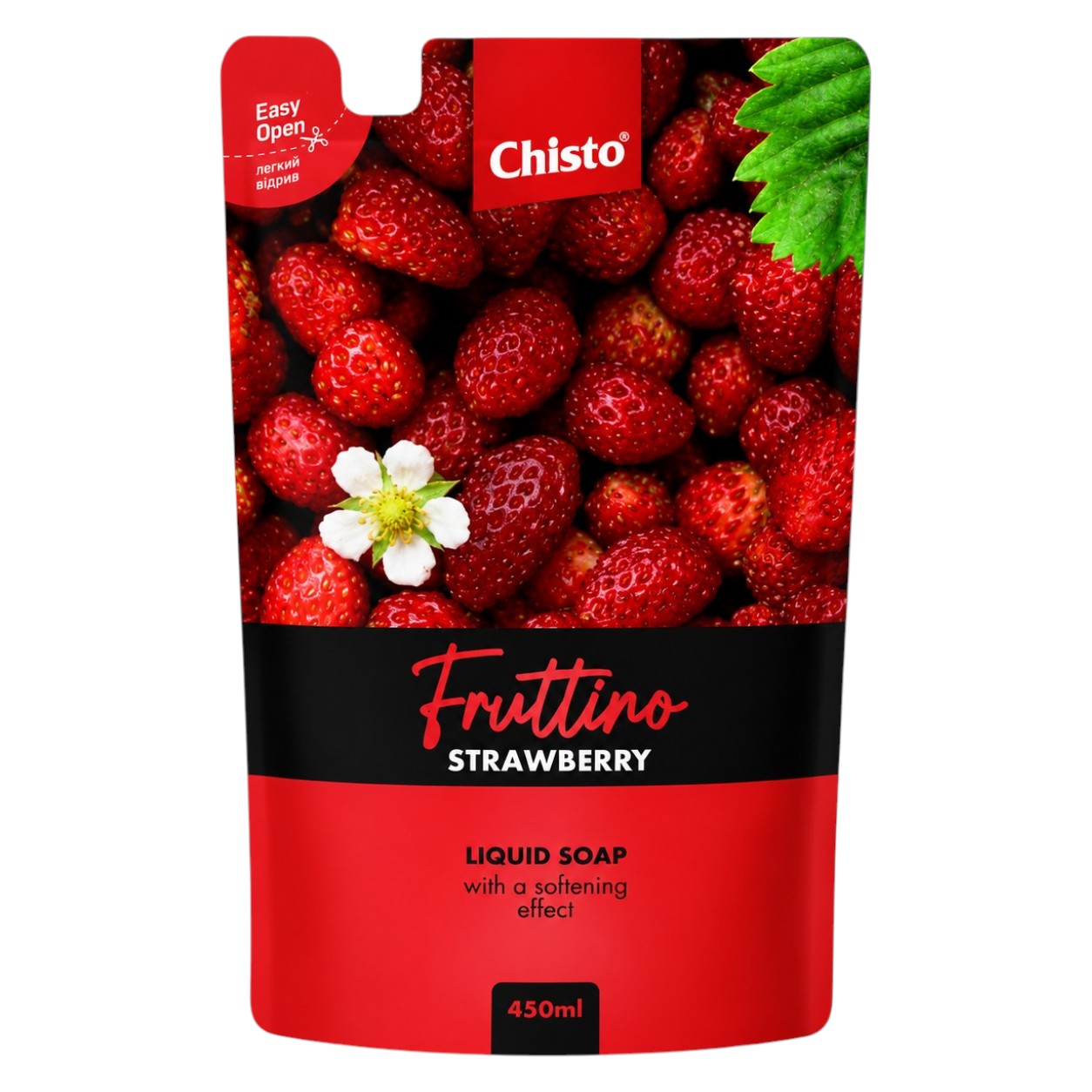 Мило рідке Chisto 450 мл Strawberry Fruttino фото