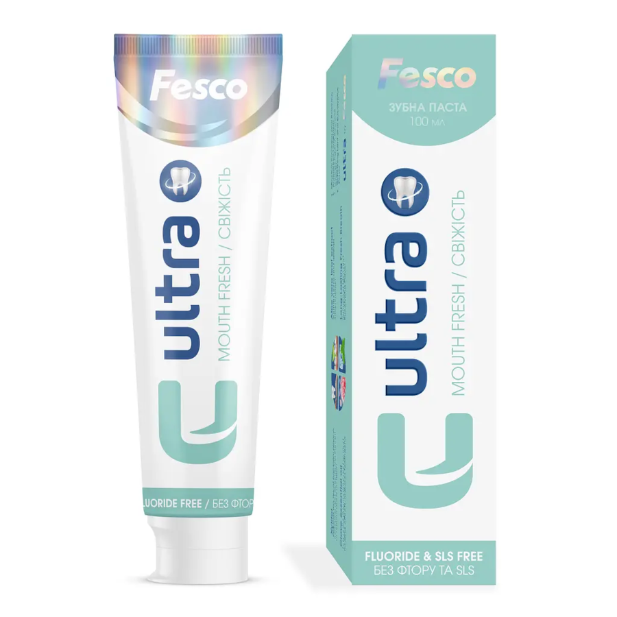 Зубна паста Fesco 100 мл Ultra Mouth Fresh фото