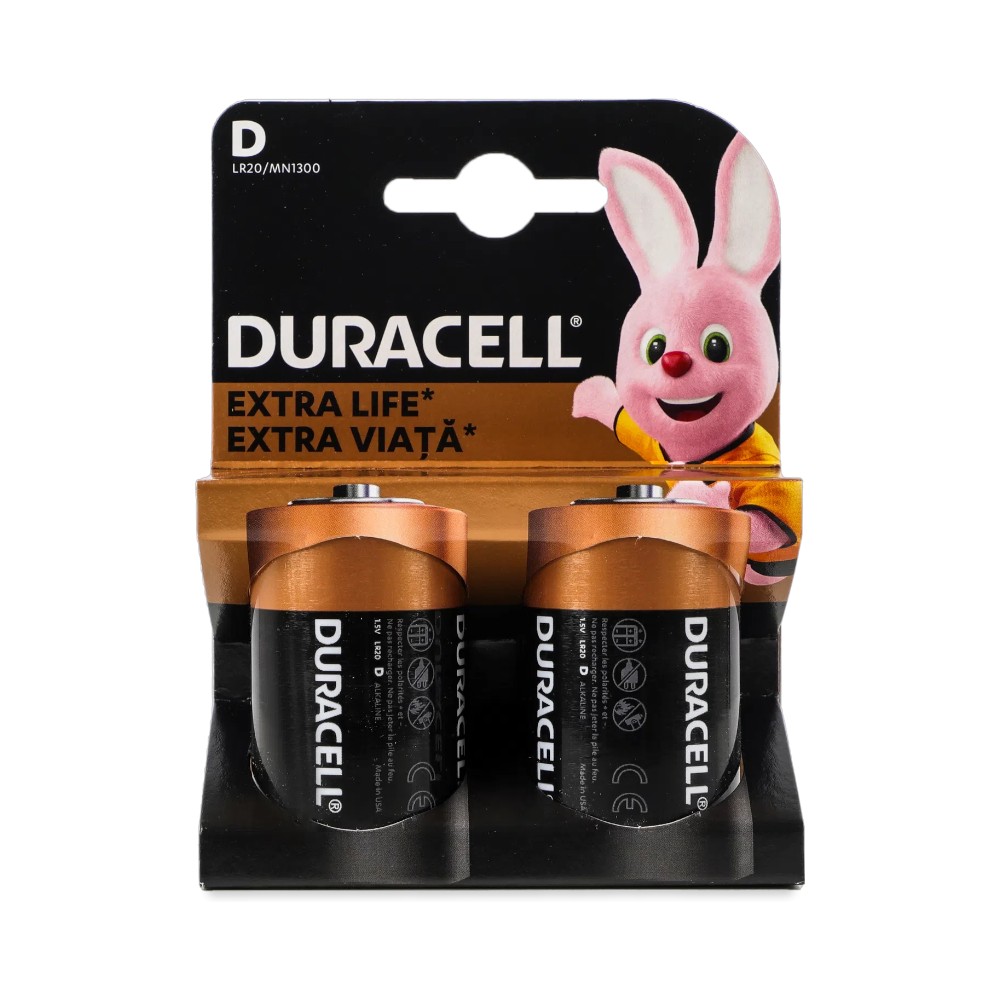 Батарейка Duracell D (LR20) 2 шт. KPN фото